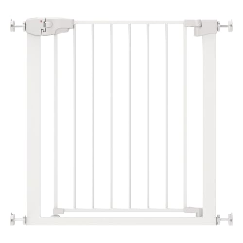 YEAUPE PRO Baby Gate for Doors and Stairs, for Widths 72-76 CM, Pressure Fit - No Screws, Child Stair Gate, White