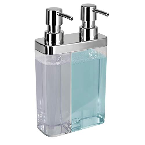 Kitchen Details Dual Pump Soap & Lotion Dispenser in Clear