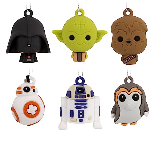 Hallmark Star Wars Characters Miniature Christmas Ornaments, Set of 6 (0002HCM6129)