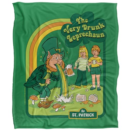 Steven Rhodes The Very Drunk Leprechaun Silky Touch Super Soft Throw Blanket 152 X 127 Cm