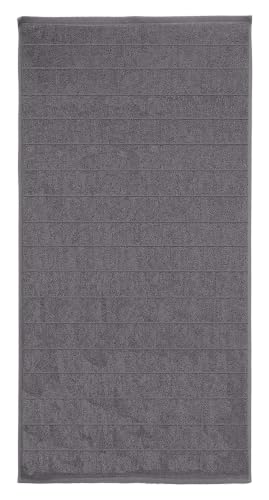 Kleine Wolke Via Bath Towel Slate Material: 100% Cotton Size: 70 x 140 cm