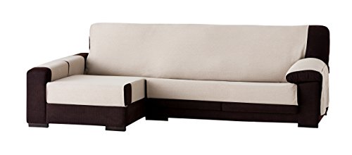 "Eysa ""Constanza Left Front View Chaise Longue Cover, Linen, 240 cm"