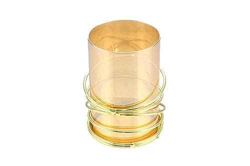 Nataluna Gold Candle Holder 11 x 15 cm, Shown