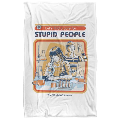 Steven Rhodes A Cure For Stupid People Silky Touch Super Soft Throw Blanket 91 X 147 Cm