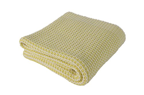 Homemania Soft Blanket, Cotton, Yellow, Single, 90 x 90 cm