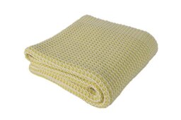 Homemania Soft Blanket, Cotton, Yellow, Single, 90 x 90 cm
