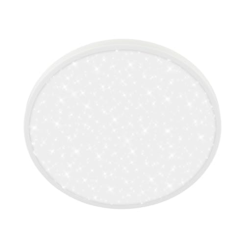 BRILONER - LED Ceiling Light with Decorative Cover, Starry Sky, Neutral White Light Colour, LED Light, Ceiling Lights for Living Room, Ceiling Lights Bedroom, Ceiling Light Lounge, 33 X 6 cm, White