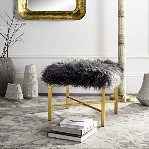 Safavieh Modern Indoor Bench, in Grey, 51 X 51 X 45.72