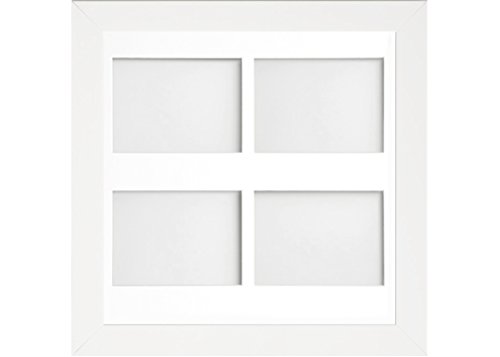 Frame Company Watson White Multi-Aperture Photo Frame with Mount, 40x40cm for 7x5 (x4 portrait) * Choice of Frame Colour and Mount Design* NEW