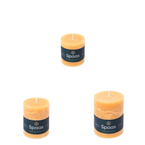Spaas Rustic Pillar Candle 70/70mm (25h), 70/95mm (35h) and 80/110mm (65h), Sand