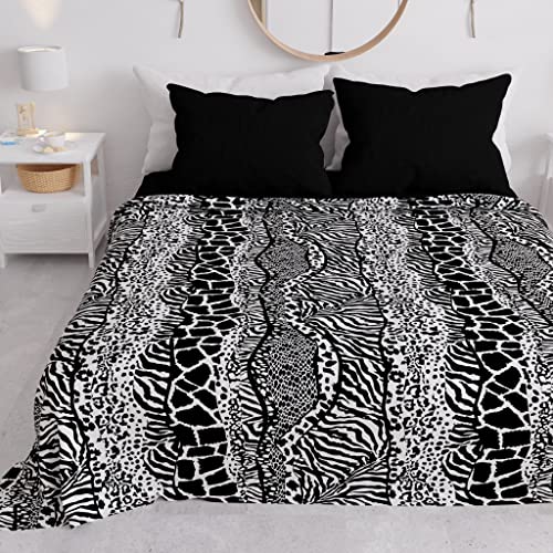 PETTI Artigiani Italia ??? Microfibre Sofa Cover 220 x 270 cm, Animal Pattern 05 - Multipurpose for Sofas, Bedspreads and Table Covers - Washable Protective Cover