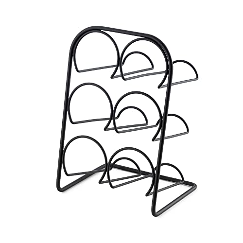 Compactor Freestanding 6-Bottle Metal Wine Rack, Horizontal Bottle Storage