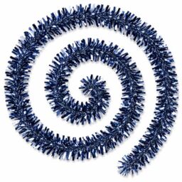 4 Pcs Chunky Christmas Tinsel Garland 2m Navy Xmas Decoration