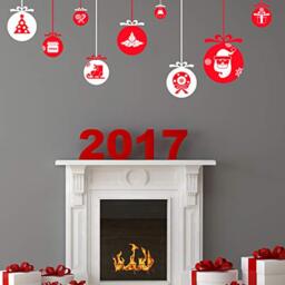 Ambiance-Live col-RAJA-A025 Vinyl Sticker Christmas Model 9 30 x 40 cm
