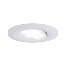 Paulmann 99926 Calla LED recessed luminaire Round incl. 1x6W IP65 recessed Spotlight White matt Cabinet Light Plastic recessed lamp 4000K