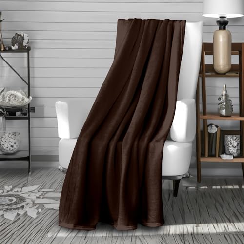 Soleil d'ocre, Calin Flannel Blanket 140 x 200 cm Brown