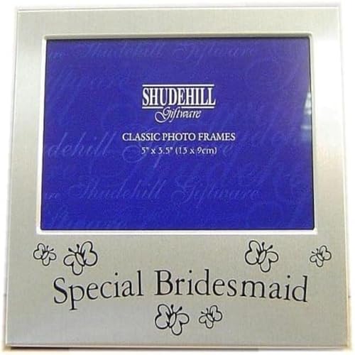 Special Bridesmaid Photo Frame Wdding Favour Gift Present THANK YOU KEEPSAKE, Silver