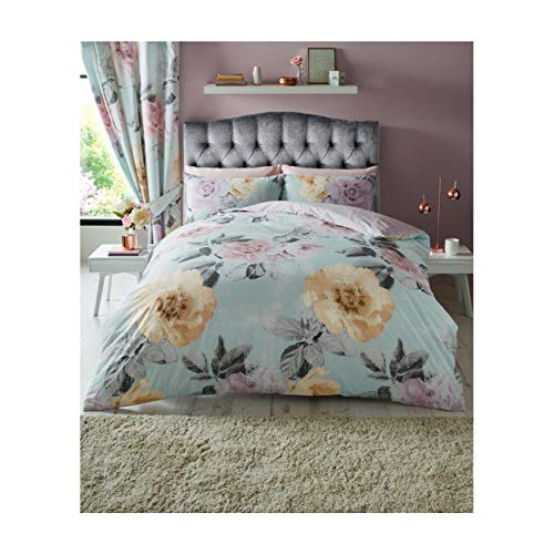 GC GAVENO CAVAILIA Botanical Duvet Cover Single, 2Pcs Polycotton Comforter Covers, Reversible Floral Bedding & Linen, Multi