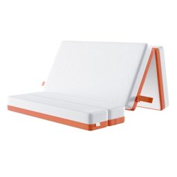 TeQsli Folding Mattress, 10cm Small Single Foldable Mattress, Memory Foam with Removable Washable Cover, for Guest Sofa Bed, Camping, Travel (75x190x10cm)