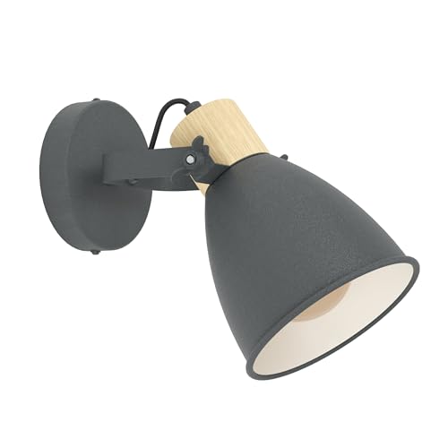 Eglo Spot, Wood Alloy Steel, Wall Light
