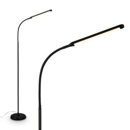 BRILONER - LED Floor lamp with Touch, dimmable, Adjustable, Memory Function, Stand lamp, Standard, Living Room, Hall, 21 x 170 cm, Black