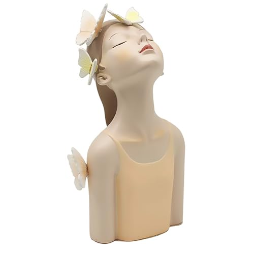 Lesser & Pavey Papillon Chic Peach 26cm Girl Figurine For Home & Office - Home Décor Ornament Gift For Women - Living Room Elegant Fairy Girl Statue - Lovely Indoor Figurine Ornament