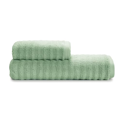 SWEET HOME Guzzini Classic – Set of 100% OekoTex Certified Cotton, Bath Towel 60 x 110 cm and Guest Towel 40 x 60 cm, Soft and Absorbent, Resistant to Frequent Washes and Durable Over Time