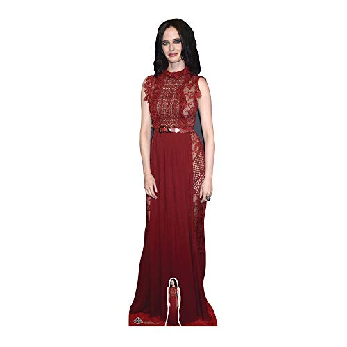 Celebrity Standee Eva Green Life Size Cardboard Cut Out with Table Top Mini Cut Out, Multi colour