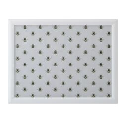 Creative Tops Bee Print Lap Tray with Cushion, Bean Bag Cushioned, Portable Lap Desk, Desk Laptop Tray 44cm x 34cm x 6cm