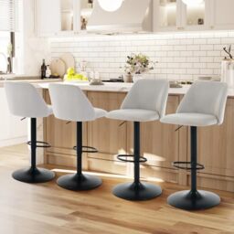 Swivel Counter Height Bar Stools Amazon Grey COLAMY Breakfast Bar