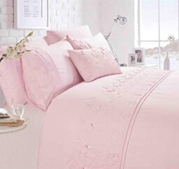 Rapport Home Papillon Pink Boudoir Cushion, Embroidered Filled Boudoir Cushion