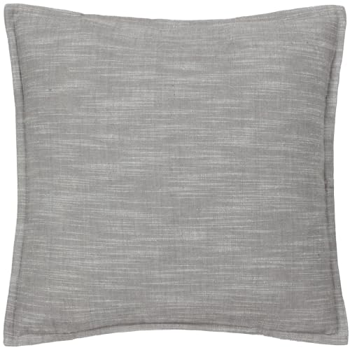 Yard Torresman Cotton Slub Polyester Filled Cushion (Stone, 45 x 45 cm)