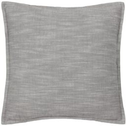Yard Torresman Cotton Slub Polyester Filled Cushion (Stone, 45 x 45 cm)