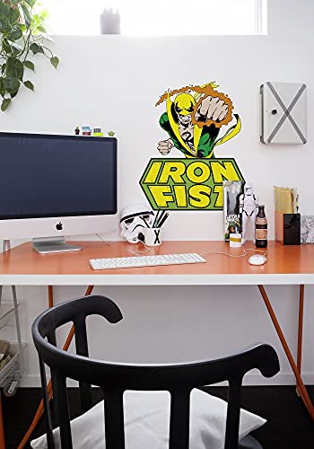 Komar Marvel Wall Tattoo Iron Fist Comic – 50 x 70 cm (Width x Height) – 1 Piece – Decorative Sticker, Wall Sticker, Wall Decoration, Children's Room – 14084h