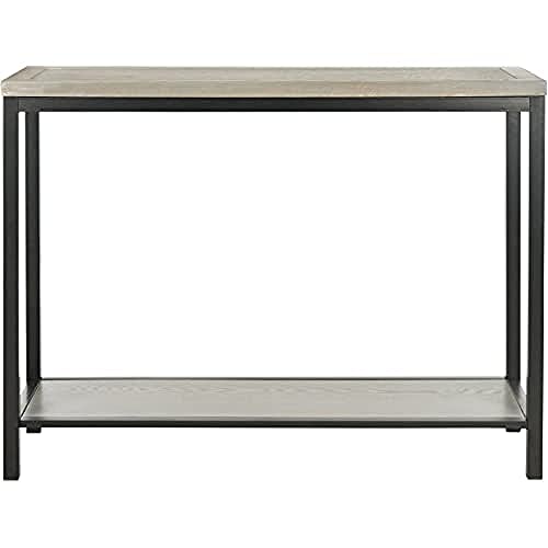 SAFAVIEH Narrow Wooden Console Table, in Ash Grey, 35 X 105 X 80