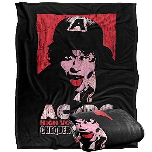 Acdc High Voltage Live 1975 Silky Touch Super Soft Throw Blanket 152 X 127 Cm