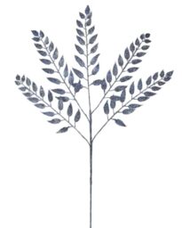 Ice Blue Gold Leaf Christmas Tree Spray, 73cm Artificial Foliage