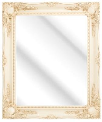 FRAMES BY POST CREAM Swept Frame Wall Overmantle MIRROR Shabby Chic Stlye Lots of Sizes 3 Inch Moulding (54 x 18)