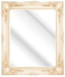 FRAMES BY POST CREAM Swept Frame Wall Overmantle MIRROR Shabby Chic Stlye Lots of Sizes 3 Inch Moulding (54 x 18)