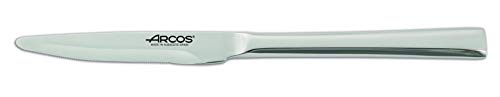 Arcos Series Capri - Box 12 Pieces Lunch Knife Table Knife - Monoblock of one Piece Stainless Steel 80 mm (3.15 Inch) Silver Colour (12 Piece)