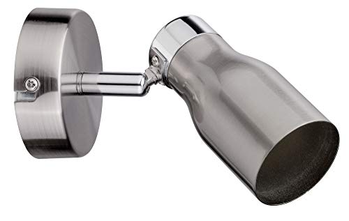 Paulmann 66742 Spotlight Meli max. 10 watt spot Nickel satinised Spotlight Metal Ceiling lamp GU10