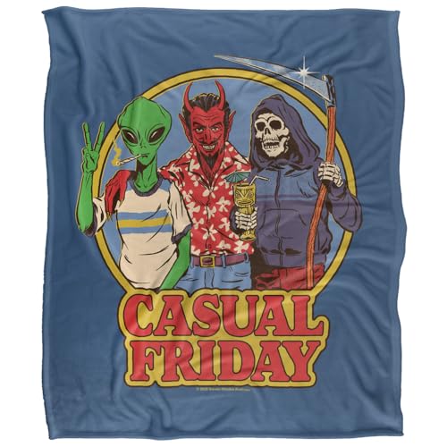 Steven Rhodes Casual Friday Silky Touch Super Soft Throw Blanket 152 X 127 Cm