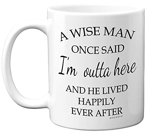 Stuff4 Retirement Gifts for Men, A Wise Man Mug - Funny Mugs for Men, 11oz Ceramic Dishwasher Safe Coffee Leaving Gifts Colleagues, Christmas, Birthday and Christmas
