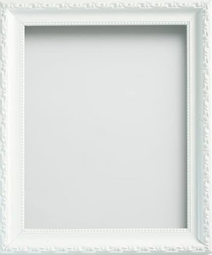 Frame Company Brompton Range Ornate Photo Frame, White 20x16 inch
