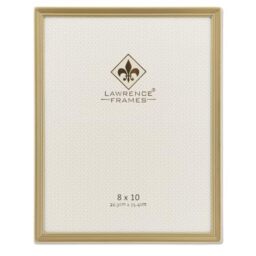 Lawrence Frames Antique Brass 8x10 Picture Frame - Bead Border Design