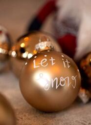 KREBS & SOHN Cult - Set of 12 glass Christmas balls (8cm diameter) - Christmas tree decoration - brown and silver
