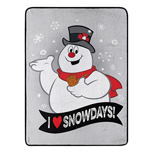 "Northwest Frosty The Snowman Micro Raschel Throw Blanket, 46"" x 60"", Snowdays"