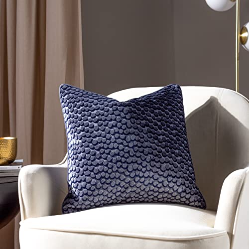 furn. Hoem Lanzo Cut Velvet Piped Feather Rich Filled Cushion