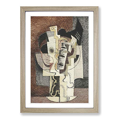 Louis Marcoussis The Table Framed Print - A2 Oak Framed Wall Art - Ready to Hang - Modern Nature Picture - Living Room Bedroom Lounge Office