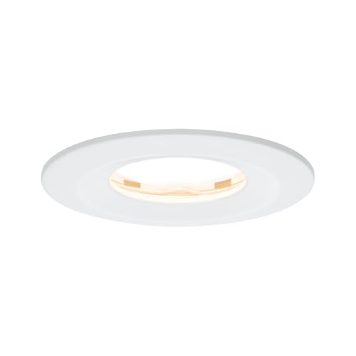 Paulmann 93881 Premium Recessed Light Set Coin Slim dimmable Round Rigid IP65 LED 1x6.8W 230V 51mm White/alu